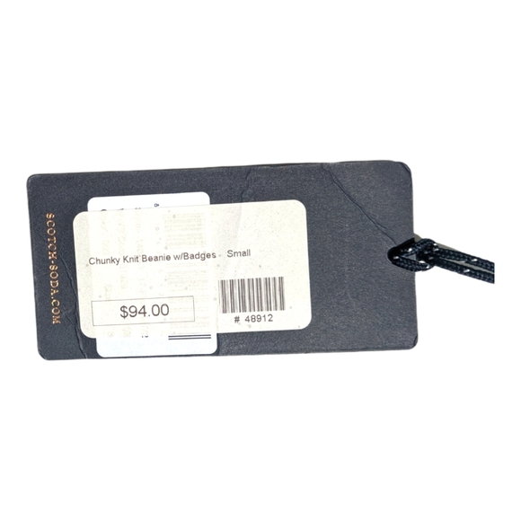 Scotch & Soda S Chunky Knit Beanie with Badges - Picture 6 of 6